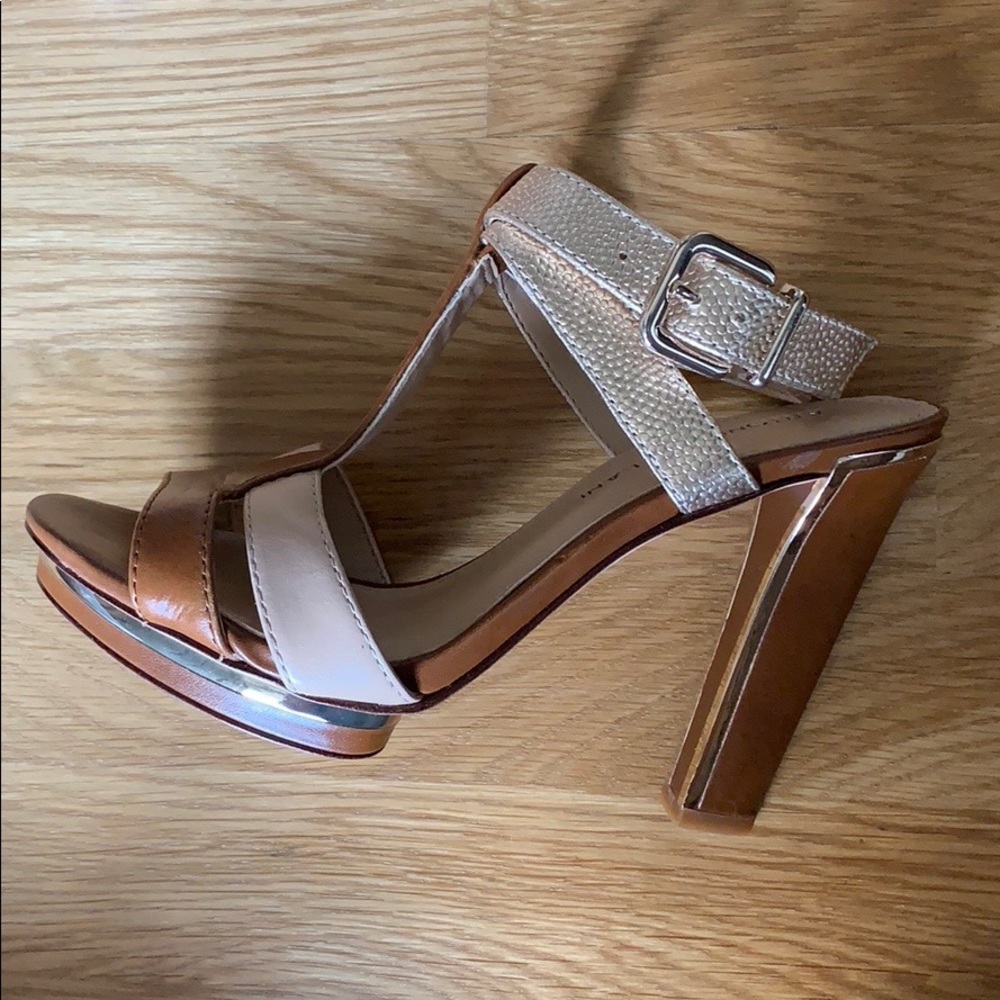 GORGEOUS ANTONIO MELANI BROWN & SILVER ACCENT